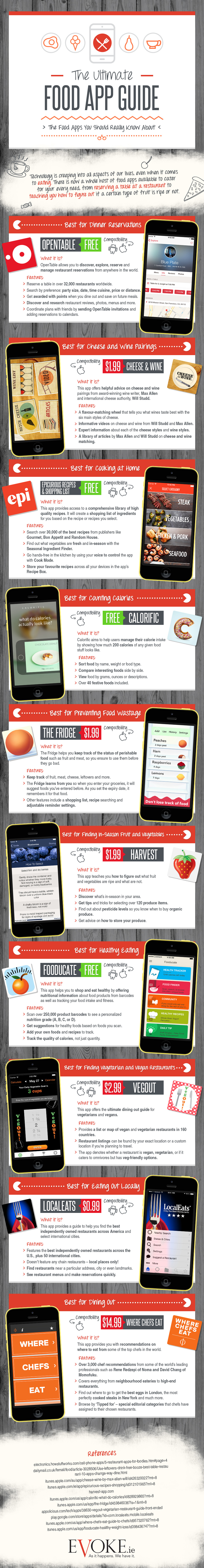 Food App Guide Infographic